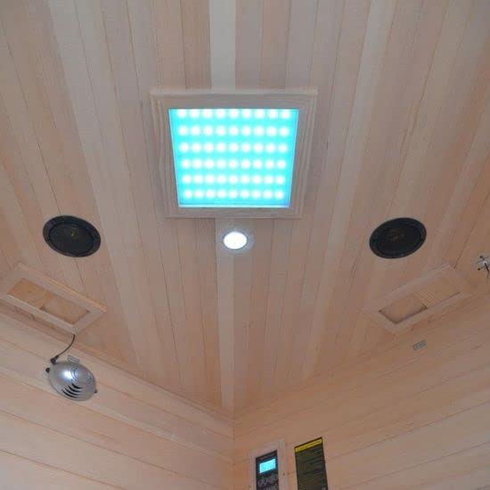 Bagno Italia Sauna Infrarossi da 150x89x84 cm altezza 190 cm 4 posti radio ionizzatore e cromoterapia inclusi l