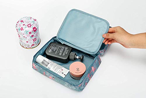 Image of Floral 18 Cms Cosmetic Pouch (L WaterproofTravelBag-32 Gray)