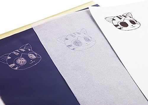 Tattoo Transfer Paper, 25 Sheets Tattoo Stencil Transfer Paper for Tattooing, A4 Size,4 Layers DIY Tattoo Tracing Paper for Tattooing to Skin Tattoo Transfer Kit Tattoo Supplies