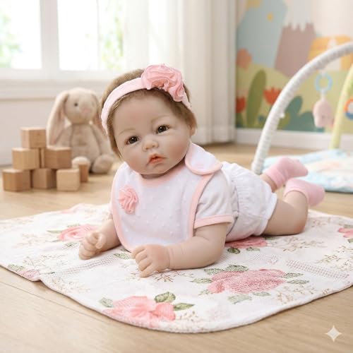 Muñeca realista Vivetha 20 pulgadas para niños 3+ miniatura 2