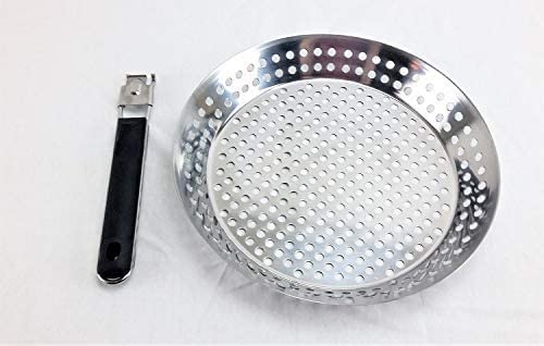 Mr. BBQ - Sartén de acero inoxidable con mango extraíble resistente al calor, perfecto para cocinar verduras, salteados, mariscos y más, ideal para fiestas en estacionamientos y campamentos 5