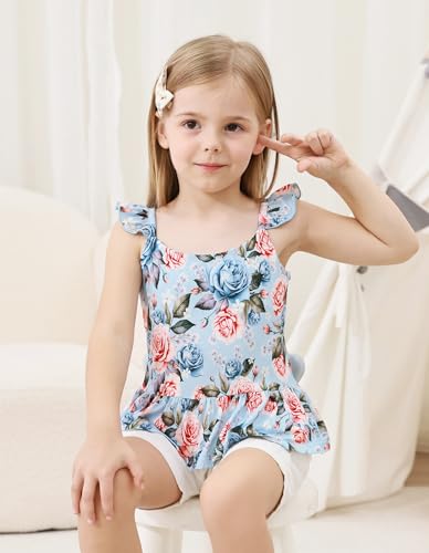 Image of Baby Girl Sleeveless T-Shirts Toddler Infant Girls Tank Top T-Shirt Viscose from Bamboo Summer Cool Tees 3Months-5T