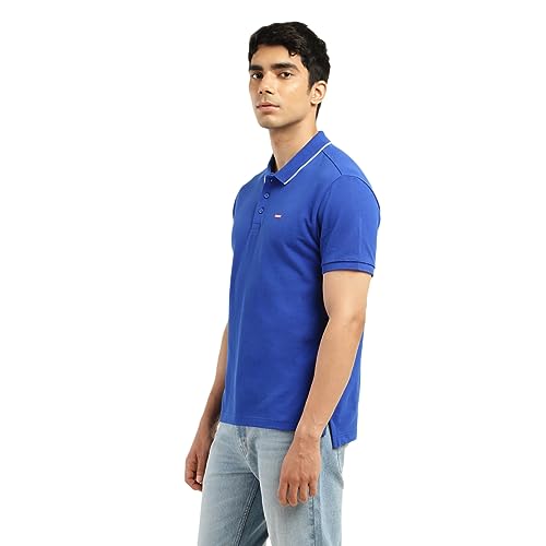 Image of Levi's Men's Regular Fit Solid Polo T-Shirt