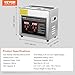 VEVOR Ultrasonic Cleaning Machine with Digital Timer & Heater, Professional Jewelry Cleaner, Stainless Steel Heated Cleaning Machine for Glasses Watch Rings Small Parts Circuit Board (3L)