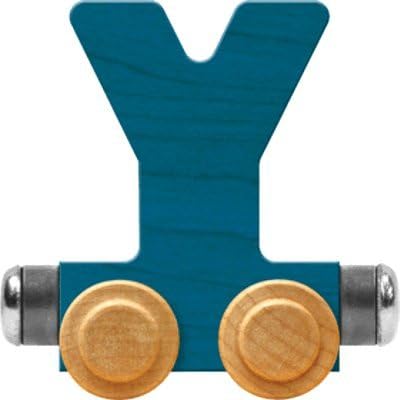 Maple Landmark NameTrains - Carro brillante con letra Y, fabricado en Estados Unidos (azul)