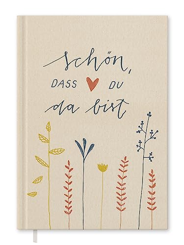 Eine der Guten Gästebuch für Hochzeit, Geburtstag, Taufe, Hochzeitsgästebuch Creme, 144 Seiten dickes FSC Papier, umweltfreundlich, Premium Hardcover mit Fadenbindung, 17x24 cm