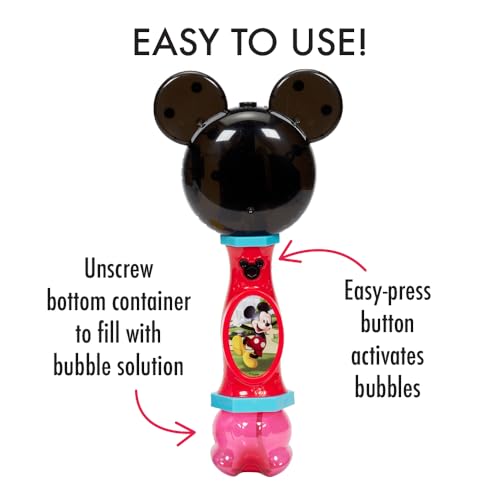 image for Little Kids Disney Mickey Mouse Light and Sound Musical Bubble Wand, I