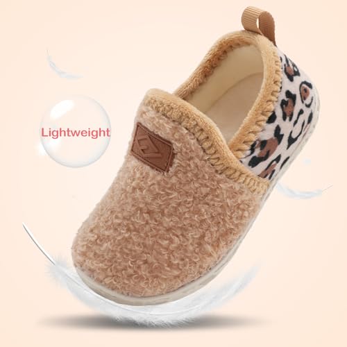 Lefflow Toddler Slippers Boys Girls House Shoes Slip on Baby Sock Shoes Lightweight Outdoor Walking Shoes3