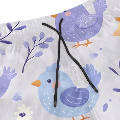 Men's Swim Trunks Size S Chicken Mural with Mesh Lining Soft Breathable Quick Dry Beach Shorts4