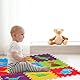 Relaxdays Puzzlematte, 3 x 3 Baby Spielmatte, Dinosaurier, Krabbelmatte, BPA-freier Schaumstoff, Kindermatte, bunt
