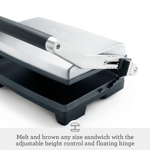 Image of Breville BSG520XL Panini Duo Sandwich Maker, Brushed Stainless Steel (Pack of 2)