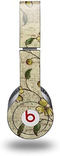 Skin Decal Wrap Works with Original Beats Solo HD Headphones Flowers and Berries Yellow Skin Only (Headphones NOT Included)