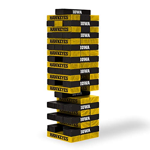 Image of Wild Sports NCAA Pro Football Tabletop Stackers Block Game for College Football Fan, Dorm Game, Tailgate