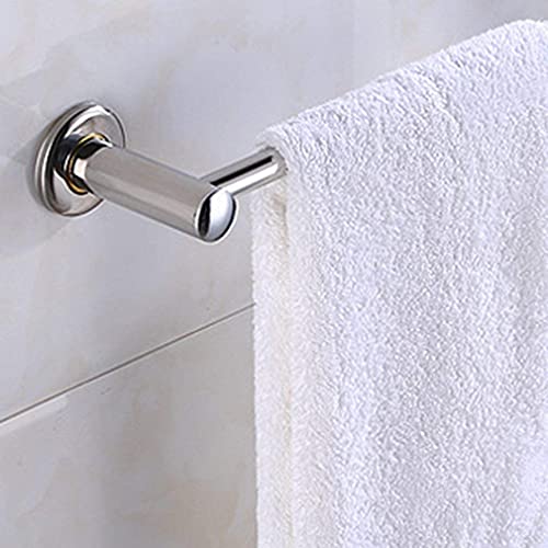 Porte-serviettes mural simple en acier inoxydable de 50 cm avec fixation à vis