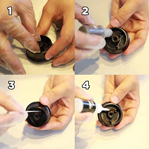 Visbella 7 Seconds Speedy Fix Filling And Reinforcing Dual Adhesive System Resin Instant Adhesive Welding Powder Kit, Water Resistance , Black/Grey - Sq0040Bg1P #TOP5