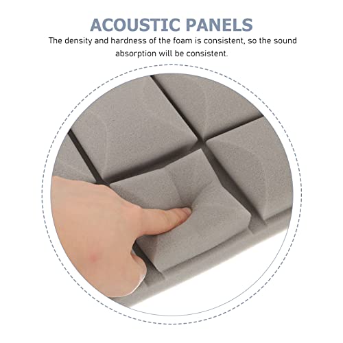 BESTonZON 4 piezas paneles de espuma acústica insonorizantes de alta densidad para aislamiento de sonido en estudio, grabación y teatros miniatura 7