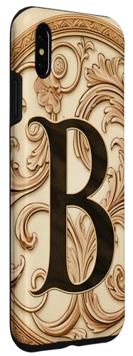 Image of iPhone XS Max Boho Chic Floral Wreath Latter M Cute Pastel Case