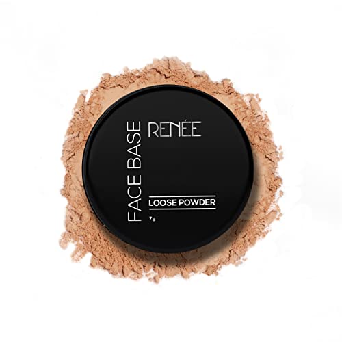 Image of RENEE Face Base Loose Powder - Deep Beige, 7gm | Non Sticky, Weightless Matte Finish, Excellent Payoff, Enriched with Vitamin E