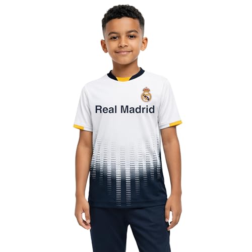 Icon Sports Officially Licensed Real Madrid CF Game Day Shirt - Unisex Kids - RM211GD White YL