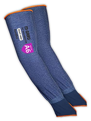 MAGID M-Gard AeroDex ADS 18-Gauge Ultra-Cool, Extremely Lightweight Elastic Bicep Sleeve with Thumb Slot (12 Pairs)- Cut Level A6-18 Inch