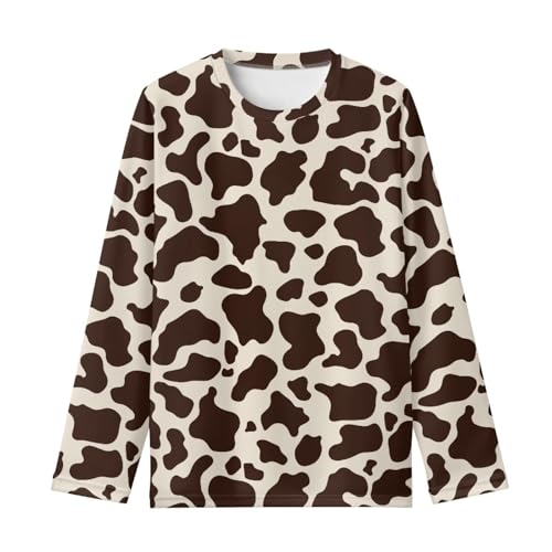 Image of Renewold Boys Girls Tees Kids T-Shirt Long Sleeve Crewneck T Shirts Casual Athletic Tops Clothing for Home School Travel