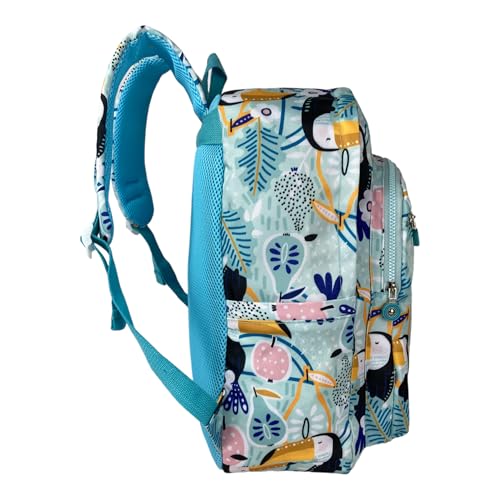 Mochila Juvenil Casual, Escolar, Passeio, Viagem Tulsa Poliéster Santino SAM115U (Azul Claro)