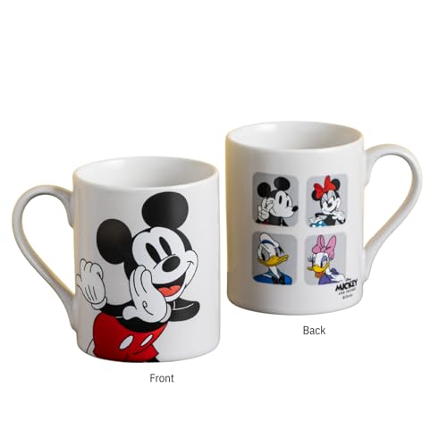 Image of Clay Craft - Official Disney Mugs : Mickey Mouse Print, Fine Ceramic Coffee Mug, 360 Ml |Cartoon Character Gift Mug for Kids & Adults | Microwave & Dishwasher Safe