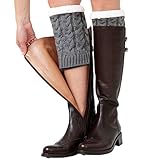 Anwendung: Die Stiefelmanschetten erfüllen perfekt die doppelte Wirkung von Mode und Wärme, egal ob Kniestiefel oder Stiefeletten
