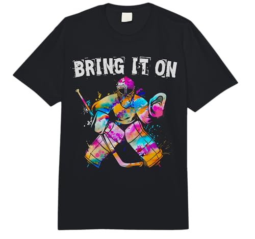 Ice Hockey Player Goalkeeper ice Hockey Goalie Hockey Gift Comfort Colors Adult Heavyweight T-Shirt
