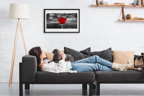 Affiche encadrée 60x40 cm cadre MDF solution pour mur nu salon chambre - 3