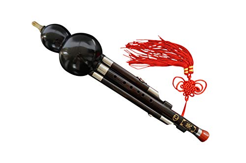 Premium Ebony 3 Octaves Hulusi Flute Woodwind #111 + Case + How To Play Guide #TOP14