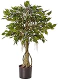 Nearly Natural 5383 3ft. Ficus Tree UV Resistant (Indoor/Outdoor),Green,Small