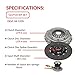 Clutch And Slave Clutch Kit Compatible With S10 T10 Blazer Sonoma HombreGMC Savana 1500 LS LT SLE SLS SLT Xtreme ZR2 ZR5 Trailblazer Sport Diamond Edition 1996-2003 4.3L V6 GAS OHV (04-153S)