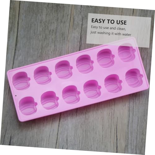 Bandejas de hielo silicona 3 pcs 12 moldes calabaza rosa miniatura 5