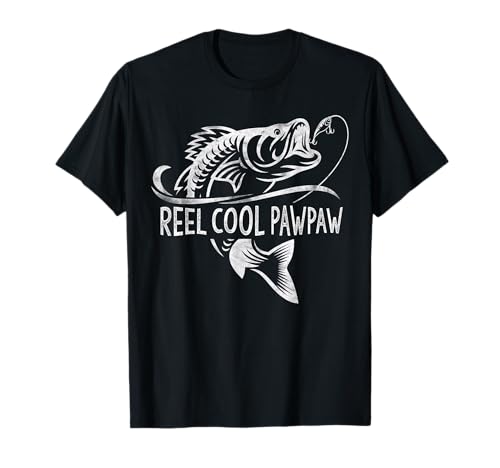 Reel Cool Pawpaw Fishing Gifts Pawpaw Father's Day T-Shirt