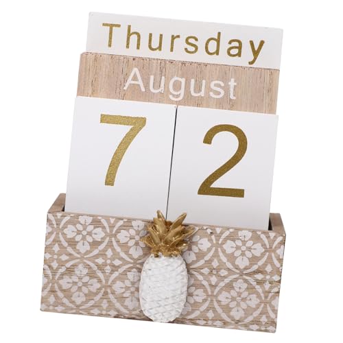 Calendario de madera artesanal de alta calidad para decorar con estilo tu oficina