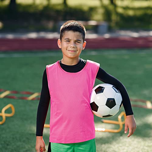 Image of Sintege 12 Pcs Soccer Pinnies Pennies Youth Adult