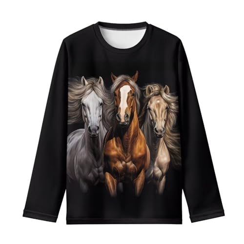 Image of Kids Long Sleeve Shirts for Girls 3-16 Year Old Cute Clothes for Teen Girls Casual Workout Tops