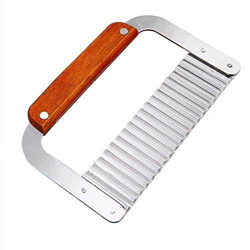 Dd-Life 2-Pack Stainless Steel Wavy Soap Cutter Soap Making Tools Hardwood Handle Pro. Supply #TOP1