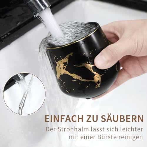 schlankes 9 - Detailansicht von TELANKS Mate Becher Keramik 200ml Test – Dealfoxx.de