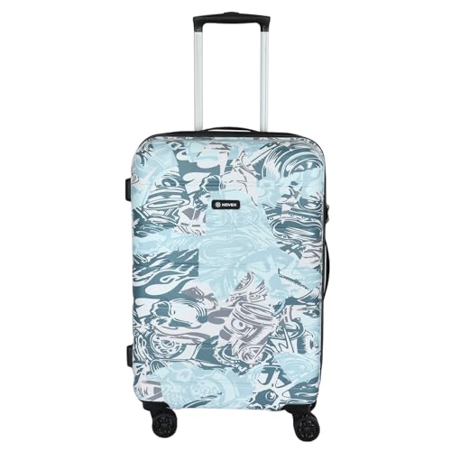 Image of NOVEX Ranger 24-Inch Trolley Suitcase for Men & Women | Polycarbonate Hard Shell Luggage Anti-Theft Zippers | Ideal for Office Trips, Travel & Weekend Getaways | Grey