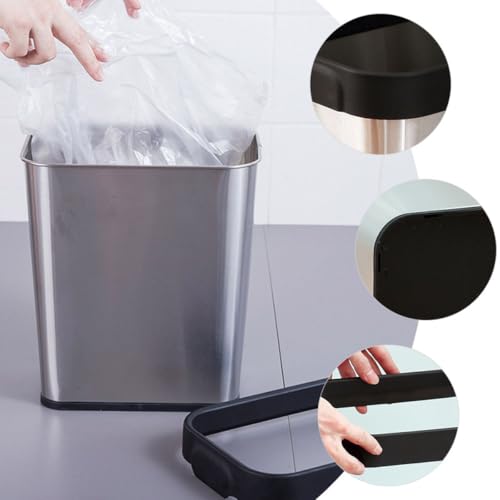 Organizador de basura de acero inoxidable 8L rectangular miniatura 6