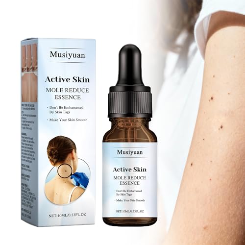 Skin Mole Remover for Face & Body Fast Acting Wart Mole Corn Treatment with Precision Applicator Salicylic Acid Serum for Sensitive Skin Effective Plantar & Flat Wart Remover (10 ml)