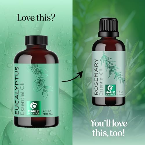 Image of Pure Eucalyptus Essential Oil 4oz Invigorating Home Spa Aromatherapy and Natural Bath Oil - Eucalyptus Oil for Diffuser Dry Scalp Care and DIY Skin Care