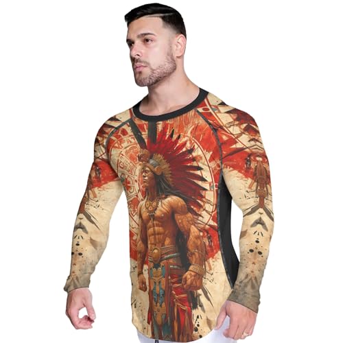 Compression Shirt 4-Way Stretch Construction, Jiu Jitsu Rash Guard Men Long Sleeve, Non See-Through Fabric4
