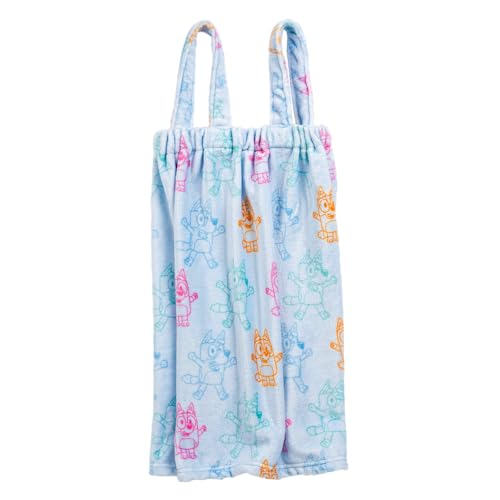 image for Jay Franco Bluey 3 Piece Spa & Bath Set - Includes Towel Wrap, Loofah 