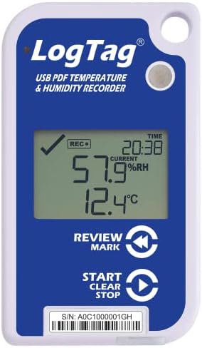 LogTag UHADO-16, Multi-use Data Logger, Temperature & Humidity, 16,000