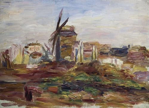 Cuadro en lienzo un mulino a vento de Renoir con impresión de alta fidelidad 60x90