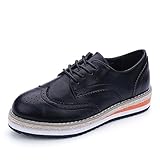  Gaorui Chaussures Femme Plate en Cuir Casuel pour Printemps Automne