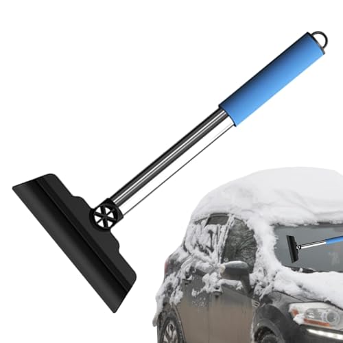 Naqqios Raschietto per Neve per Auto - Raschiaghiaccio per Auto, rimozione Neve e sbrinatore | Raschiaghiaccio Compatto, Strumento per la rimozione della Neve, raschiaghiaccio per Parabrezza